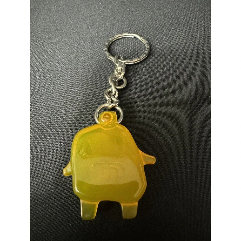 1997 Tamagotchi Yellow Sad Face Keychain McDonald's Happy Meal Emoji Vintage 90s - Picture 4 of 5
